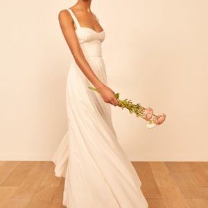 Reformation Hollyhock Dress Size 4 Ivory